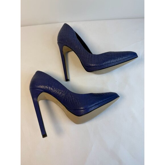 Aldo Kristina Size 7 Medium Blue Pumps Formal High Stiletto Heel Dressy Party - Picture 7 of 16